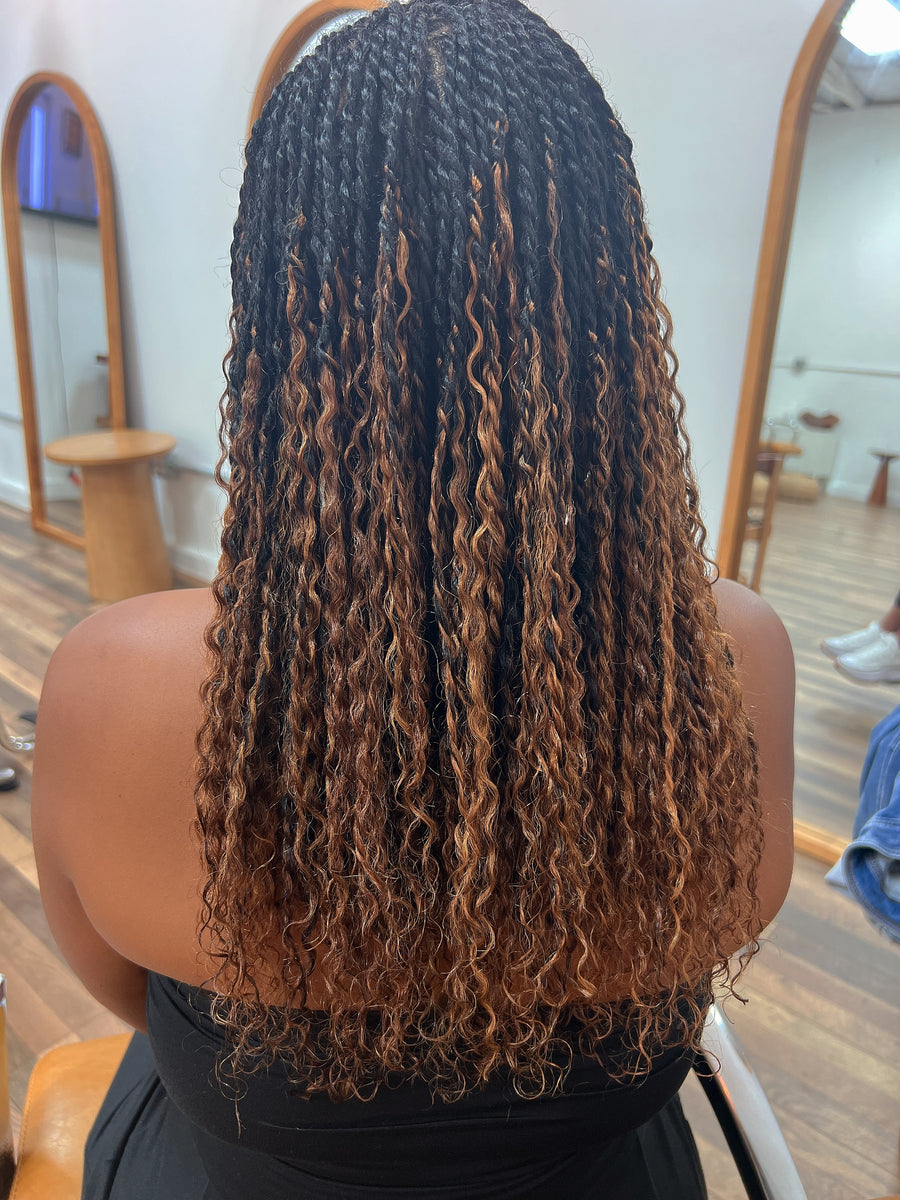 2 strand twist with human hair extensions clearance