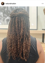 Load image into Gallery viewer, Wildflower Nature Curl for Two Strand Twist Extensions - Sold by the oz - (6oz needed to complete style) (Qty 1 = 1 oz)